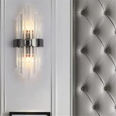 Imagem de Lâmpada De Parede LED Moderna De Cristal Luxo - Decoração De Arte Fashion Para Sala De Estar, Quarto, Villa, Hotel, Escadaria E Corredor (Estilo 26 D D20H50CM)
