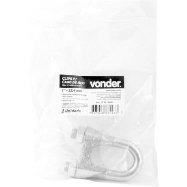 Imagem de Clips Para Cabo De Aço 1``25,40 Mm Cartela Com 1 Peça Vonder
