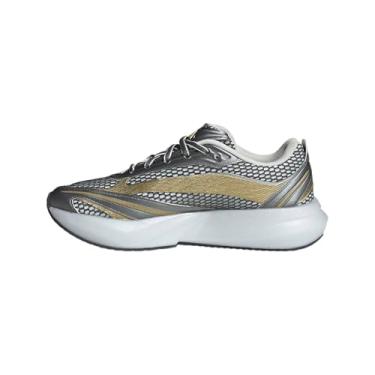Imagem de adidas Tênis feminino Lightblaze Glow, Branco/prata metálico/ouro fosco, 38