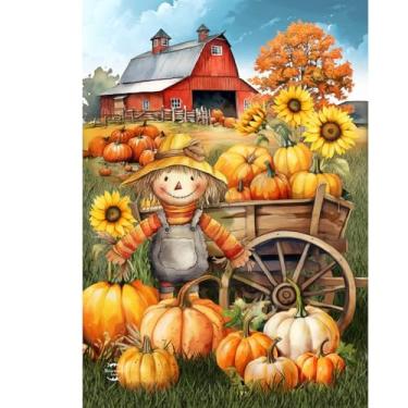 Imagem de Briarwood Lane Bandeira de jardim de outono fresco da fazenda