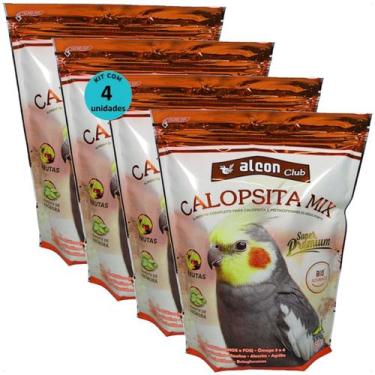 Imagem de Alcon club calopsita mix 550g kit com 4