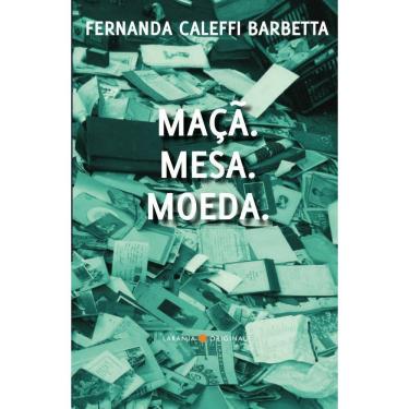 Imagem de Maça. Moeda. Mesa.