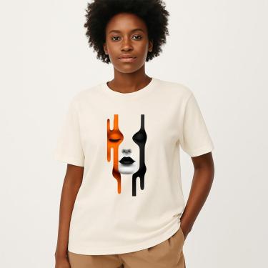 Imagem de Camiseta Feminina Algodão Premium Malha Grossa e Perfumada Academia Caminhada Treino Exercicios-Feminino