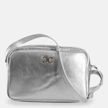 Imagem de Bolsa Tiracolo Lisa Retangular Prata - COMFORT, P, Prata