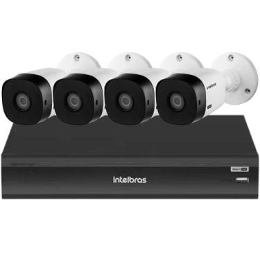 Imagem de Kit 4 Câmeras de Segurança Intelbras Full Hd 1220 Dvr inteligente 8ch 