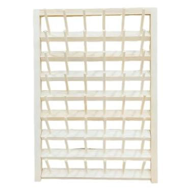 Imagem de Lilihuimaoyi Suporte para Carretel de Linha, Organizador de Madeira Versátil para Montagem em Parede para Costura E Bordado, Estável, Resistente E Economiza Espaço, 48 ganchos