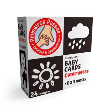 Imagem de CooperFun - Baby Cards To Go 0 a 3 Meses | Cartões de Contraste para Bebês | Estímulo Visual | Método Montessori | Alto Contraste: Preto e Branco | 24 Imagens