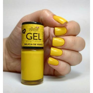 Imagem de Esmalte Efeito Gel Delicia De Verão Bella Brazil 9ml  Brilho e Longa D