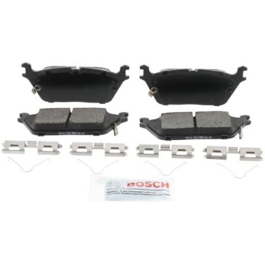 Imagem de BOSCH BE2169H Conjunto de pastilhas de freio a disco de cerâmica azul com ferragens - Compatível com Jeep Grand Wagoneer, Grand Wagoneer L, Wagoneer, Wagoneer L; Ram 1500; TRASEIRA