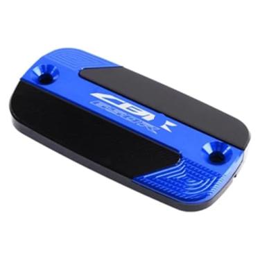 Imagem de Compatível com CB650R CBR650R CBR 650R CB 650 R 2019-2024 Acessórios de motocicleta Tampa do reservatório de fluido de freio dianteiro Tampa do tanque de óleo Meia (CBR650R azul)