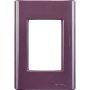 Imagem de Placa 3 Postos 4X2 Giz Purpura Tramontina