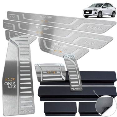 Imagem de Descanso Soleira Pedaleira Automátic Onix Turbo LTZ 20 Prata