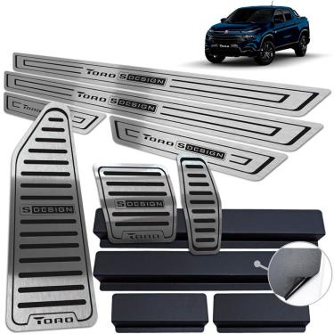 Imagem de Descanso Soleira Pedaleira Automático Preto Toro S-Design