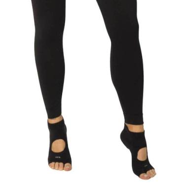 Imagem de Meia Feminina Pilates Antiderrapante Trifil T6015I, Preto, 34/39