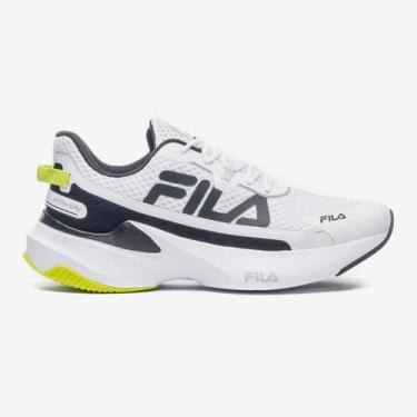 Imagem de Tênis Fila Recovery Masculino, Branco, Verde limão, 41