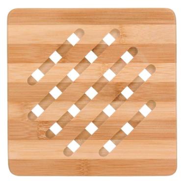 Imagem de Descanso De Panela Bambu Antiderrapante Quadrado