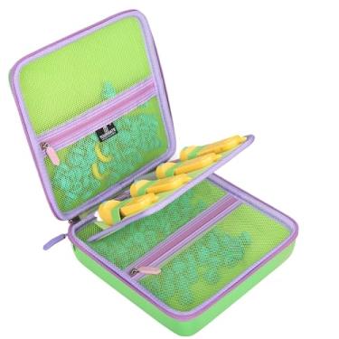 Imagem de Tourmate Estojo rígido aplicável Makedo caixa de ferramentas de construção de papelão, estojo de viagem para brinquedos educativos para crianças, caixa de armazenamento de 126 peças de papelão (apenas