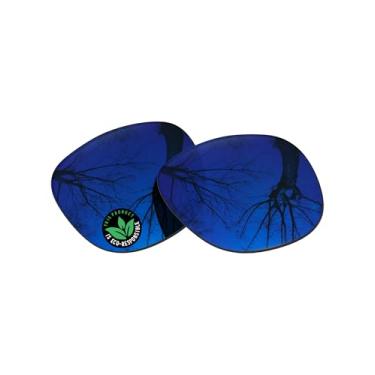 Imagem de Raydi Lentes de reposição de policarbonato para óculos inteligentes Ray-Ban Meta RW4012 Wayfarer (Gen 2) 53 mm, Espelhado azul trilha - polarizado, One Size