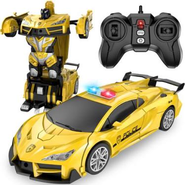 Imagem de Carro de controle remoto LNNKINE Transform Robot RC Police 1:18