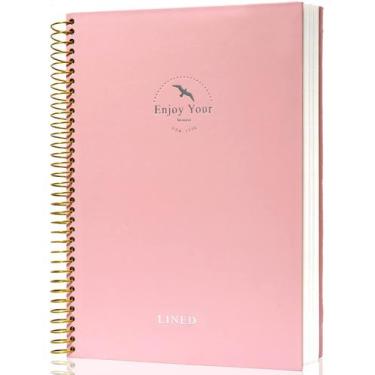 Imagem de Caderno espiral FLYING EAGLE, capa dura, 21x28cm, 210 páginas, rosa