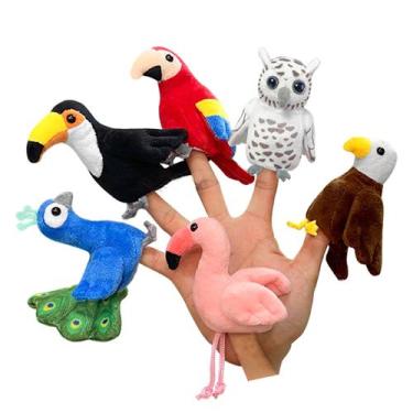 Imagem de Conjunto de fantoches JUSTQUNSEEN Bird, 6 unidades para crianças e beb