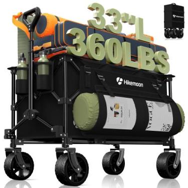 Imagem de Carrinho de praia dobrável HIKEMOON 150L dobrável 360 kg preto