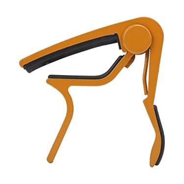 Imagem de Domary Capo de Guitarra 5 Peças, Palheta de Celulóide, Liga de Zinco, Acessórios de Reparo de Instrumento para Guitarra Elétrica de 6 Cordas, Banjo Bandolim (Ouro)