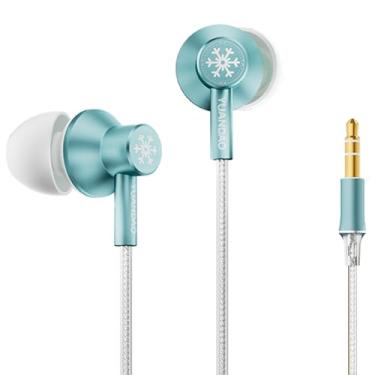 Imagem de NICEHCK Fones de ouvido StringSnow com fio, driver dinâmico PEEK PU LCP diafragma HiFi de 10 mm para iPad, laptop, MP3, Android serve para todos os dispositivos com conector de 3,5 mm (verde, 3,5 mm