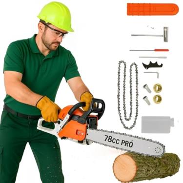 Imagem de Motosserra Profissional Nakasaki NK7800 Pró 78cc Gasolina 3.6hp 2 Tempos 22 Polegadas