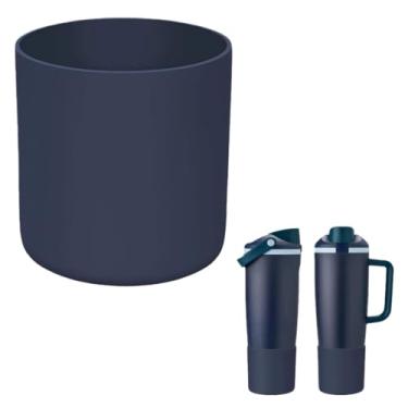Imagem de KPWIN Bota para Owala 1,134 g FreeSip Sway, bota superior de silicone para Owala FreeSip Sway 850 g, capa protetora antiderrapante para copo e garrafa Freesip Sway (azul escuro)