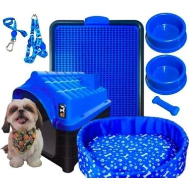 Imagem de Kit Cachorro Cama Para Cachorro MP Comedouro Pet Pequeno