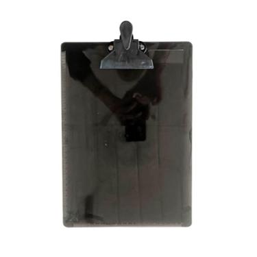 Imagem de Prancheta com Prendedor - Transparente e Resistente, Ideal para Escritório, Estudos e Desenhos Técnicos(Fumê)