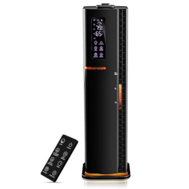 Imagem de Humidificadores de 2,64 galões para sala grande, névoa quente e fria de até 500 pés quadrados, difusor de enchimento superior, luz ambiente, 3 modos de névoa, temporizador de 24 horas