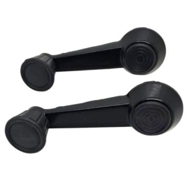 Imagem de Manivela para Vidro, Metal Preto, para VW Fusca, Kombi, Caminhões 1977-1983, Par