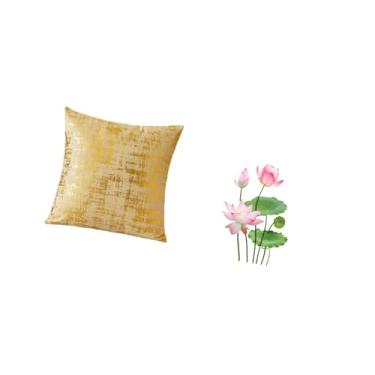 Imagem de Fenteer Capa de Almofada Elegante para Decoração de Casa E Adesivo de Parede Decorativo Retrô para Sala de Estar, Sofá, Escritório, Dormitório, Carro, Cozinha