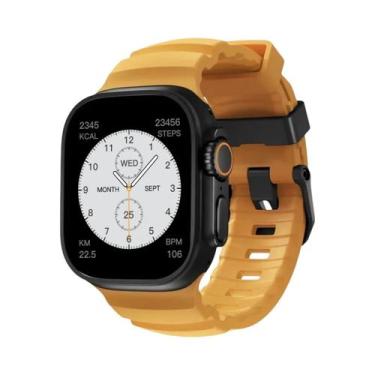 Imagem de Pulseira Esportiva De Silicone Para iWatch Ultra2 Apple Watch 46mm 49m