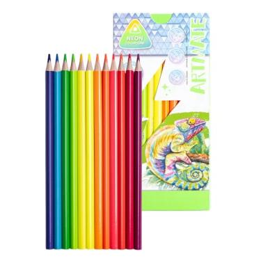 Imagem de Ouksma Conjunto de lápis de cor, néon, pastel, clássico, metálico, tom de pele, lápis de colorir pré-afiados para adultos, crianças iniciantes, desenhar, esboçar, sombrear, misturar, materiais de arte