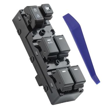 Imagem de AiYiGu Botão de controle lateral do motorista Master Power Window Switch adequado para KIA Sorento R 2010 2011 2012 2013 2014, 16 pinos, substitui 93570-2P100VA