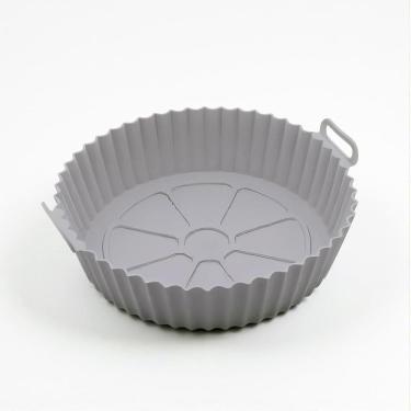 Imagem de Forma Reutilizável De Silicone Cinza Para Airfryer 16Cm