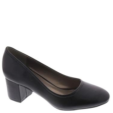 Imagem de Masseys Sapato social feminino Daphne Block Heel, Preto, 8.5 Wide