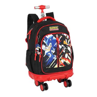 Imagem de Mochila de Rodinhas Luxcel Sonic e Shadow