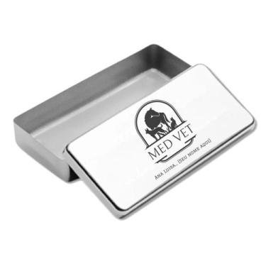 Imagem de Estojo Inox Autoclavavel Personalizado a Laser Med Vet - LOVE SAUDE, M