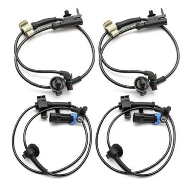 Imagem de IZYSS Sensor de velocidade da roda ABS dianteiro traseiro esquerdo direito 4 peças