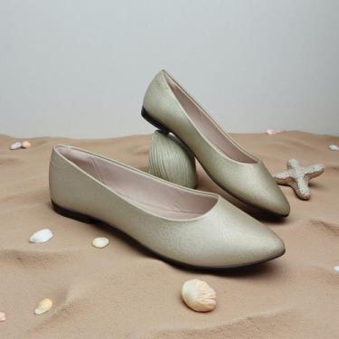 Imagem de Sapatilha Feminina Beira Rio Bico Fino Metalizada Ultra Leve Lançament