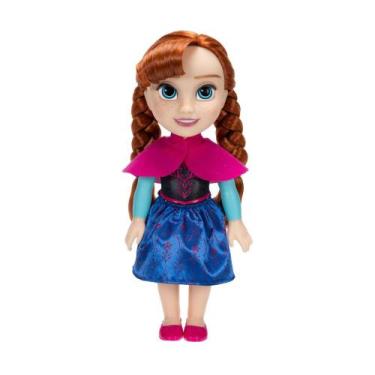 Imagem de Boneca Princesa Disney Anna 33cm Articulada Trança Multikids