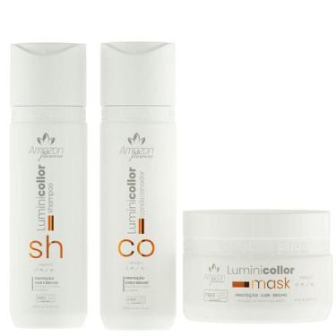 Imagem de Kit Lumini Colors Amon Flower Hidratação Brilho Colorido - Amazon Flow