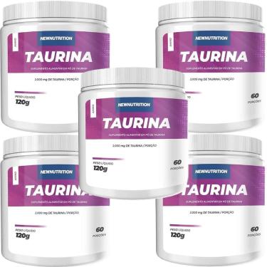 Imagem de Kit 5X Taurina - 120g Sem Sabor - NewNutrition-Masculino