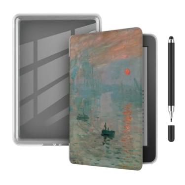 Imagem de Akacy Capa leve de TPU transparente e macia com padrão pintado para Kindle Paperwhite de 7 polegadas (Geração 2024), com despertar/hibernar automático (28)