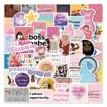 Imagem de Pacote de adesivos feministas, 100 peças, empoderamento dos direitos das mulheres