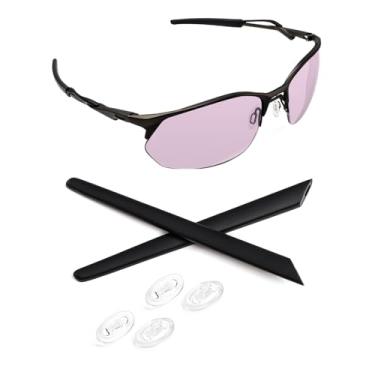 Imagem de Biyxpiv Kits de borracha de substituição para protetores de nariz para óculos de sol Oakley Wire Tap 2.0 OO4145, fácil instalação - Kits de borracha